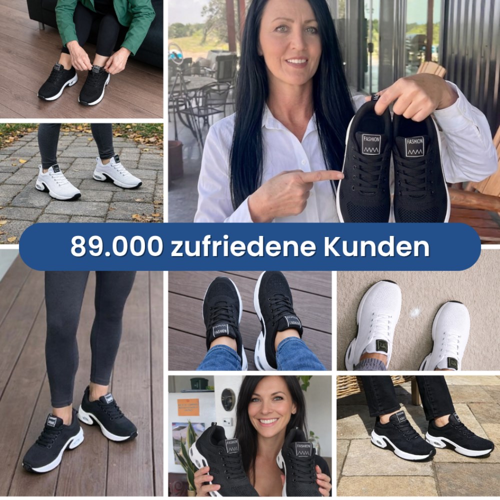 Orthopädische Sportschuhe - AirFlex - Schwarz