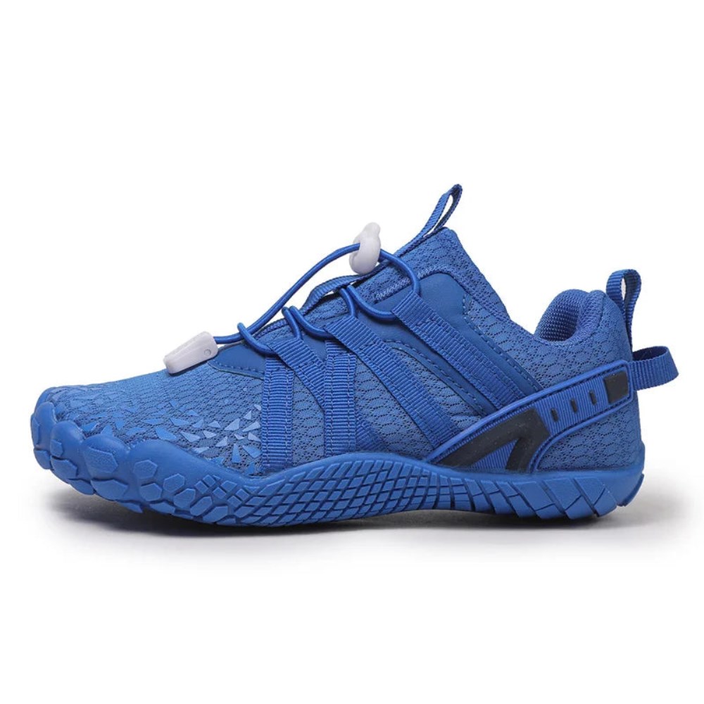 Orthopädische Flexible Barfußschuhe für Kinderfüße - FlexiFit Active - Blau
