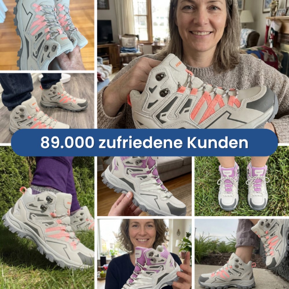 Orthopädische SIERRA Pro – Ergonomische & Rutschfeste Damen-Wanderschuhe - Rosa