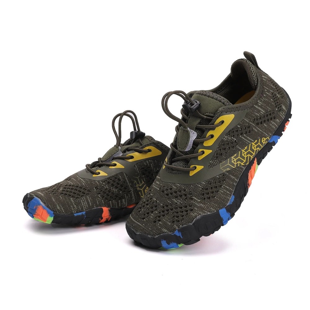 Orthopädische Kinder Barfußschuhe – FreiLauf Kids - Armeegrün
