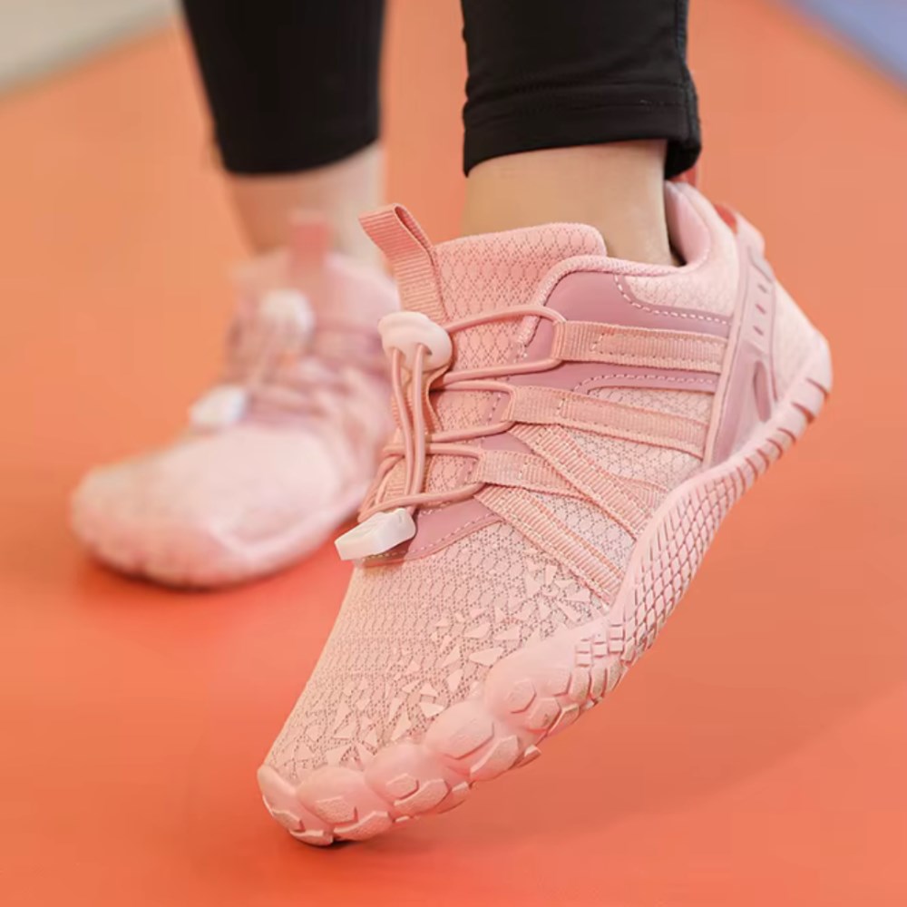 Orthopädische Flexible Barfußschuhe für Kinderfüße - FlexiFit Active - Rosa