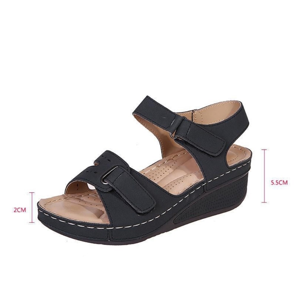 Orthopädische Damensandalen - BalanceFit - Schwarz
