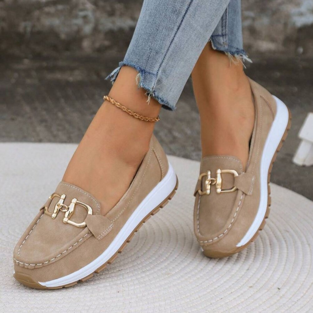 Orthopädische Stilvolle Damen-Loafers - Beige