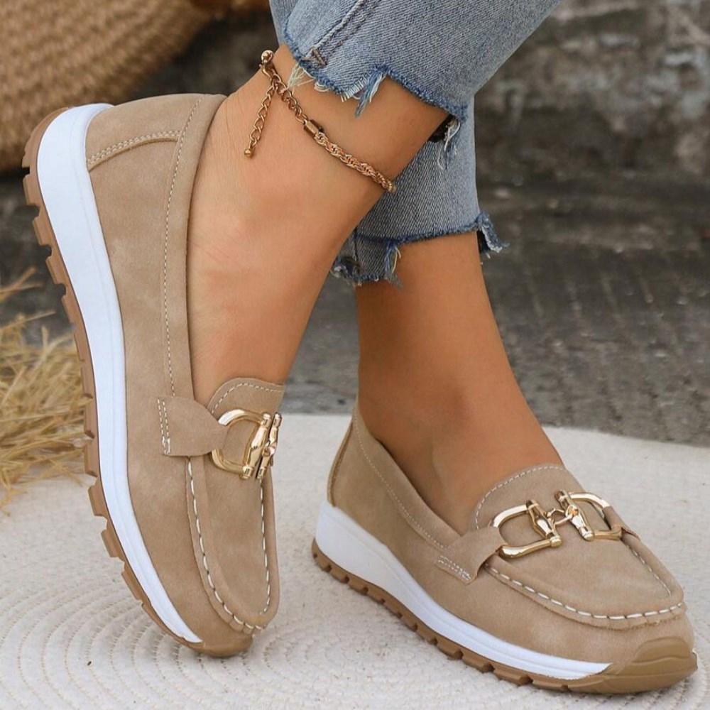Orthopädische Stilvolle Damen-Loafers - Beige
