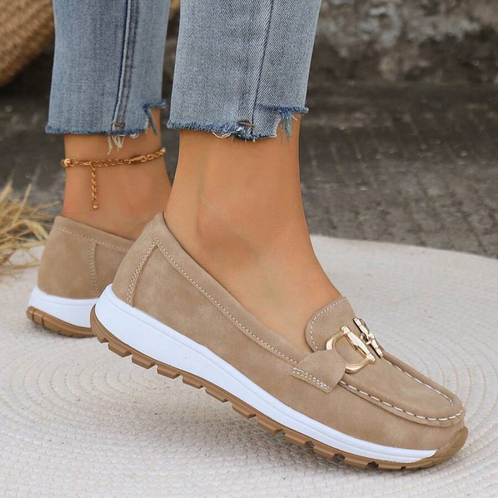 Orthopädische Stilvolle Damen-Loafers - Beige