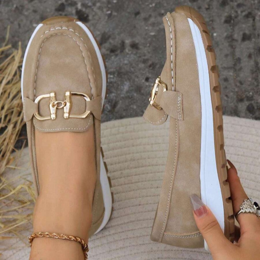 Orthopädische Stilvolle Damen-Loafers - Beige