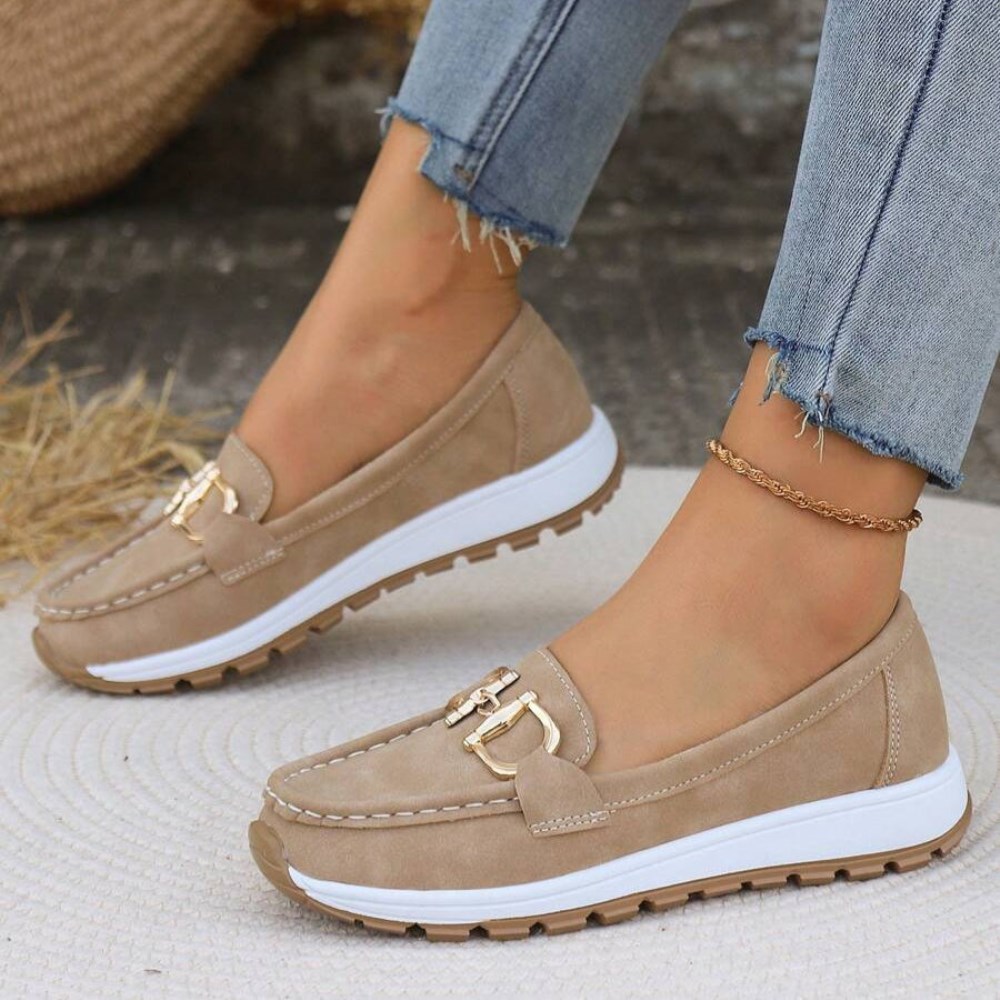 Orthopädische Stilvolle Damen-Loafers - Beige