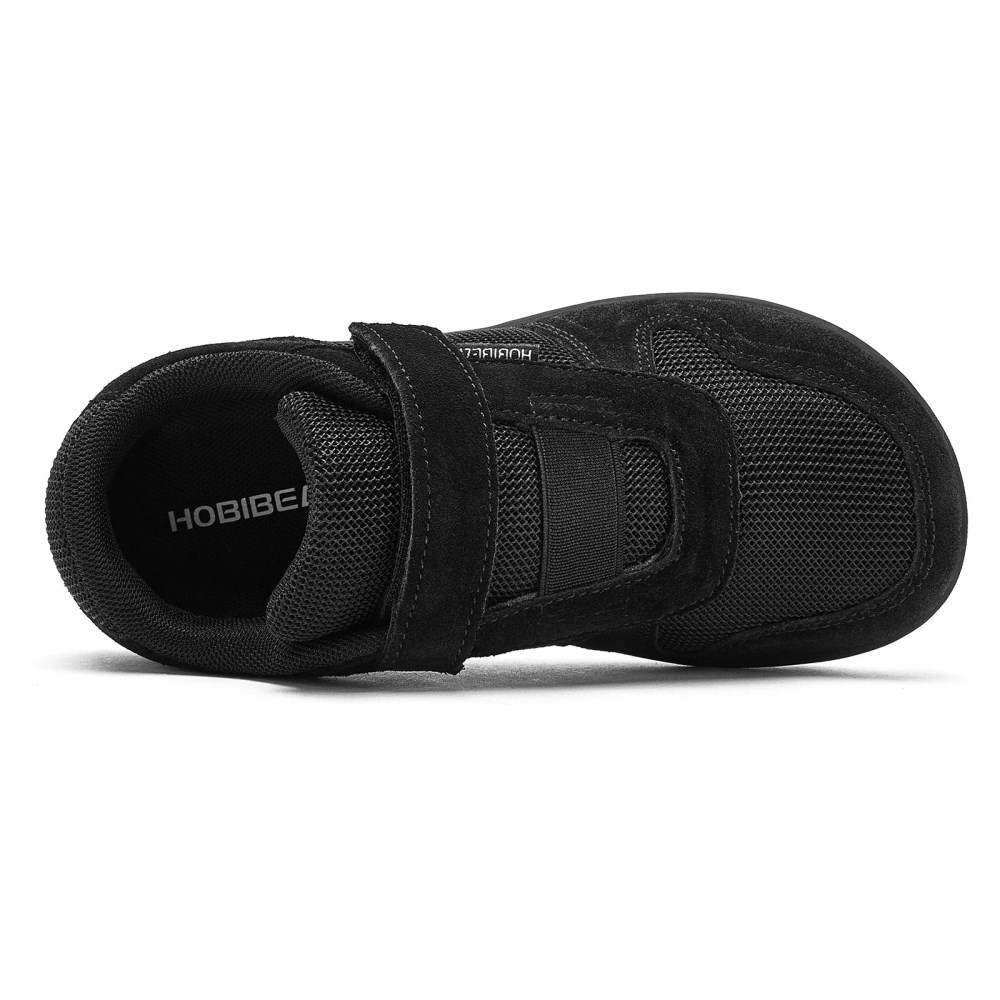 Orthopädische Barfußschuhe für Kinder mit breiten Füßen & hohem Spann - Schwarz