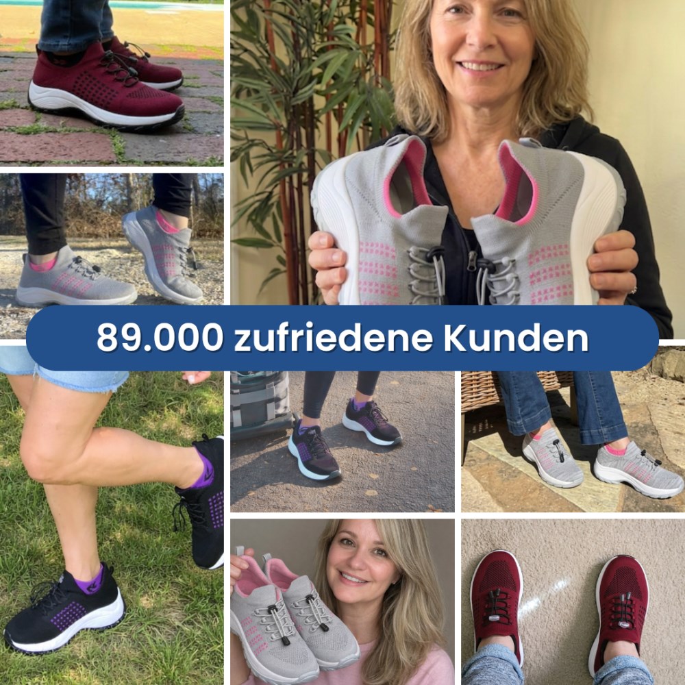 Orthopädische Hallux Valgus Schuhe – OrthoFlex - Schwarz