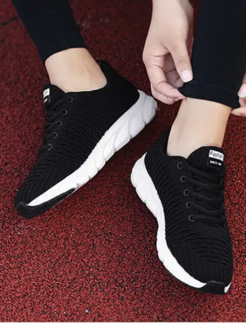 Orthopädische Damen Sneaker mit Komfort - Schwarz