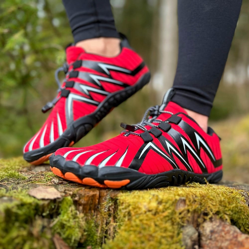 Orthopädische Gesunde & bequeme Barfußschuhe - ErgoFlex - Rot